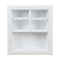 Haile Recessed Solid Wood Toilet Paper Holder With Shelf