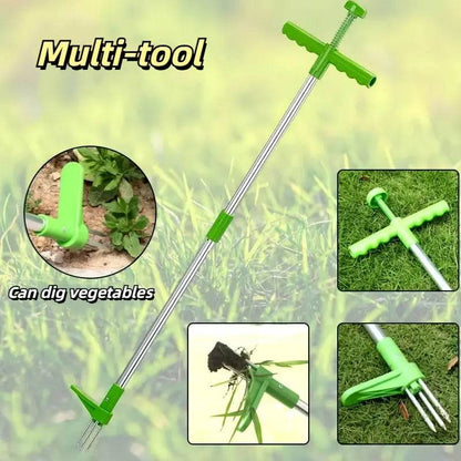 Stand Up Weeder Tool with Foot Pedal | Manual Garden Weed Remover
