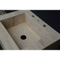 HANDCRAFTED CUSTOM TRAVERTINE SINK (TR-055)