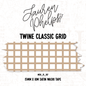 Twine Classic Grid 15mm washi