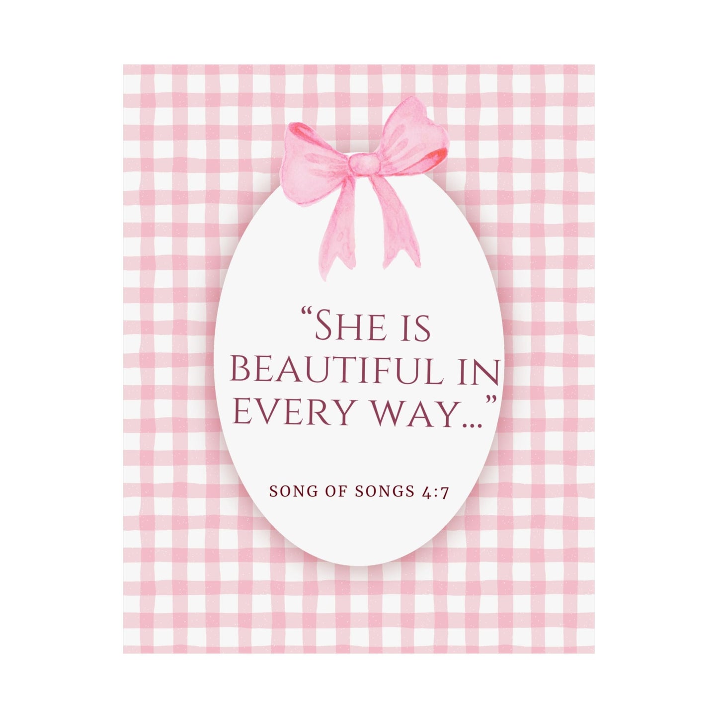 Inspirational Wall Art Poster, Motivational Decor, Gift for Her, Perfect Dorm Decor, Christian Home Decoration