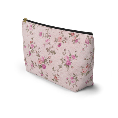 Customizable: Floral Accessory Pouch, Makeup Bag, Travel Organizer, Gift for Her, Pink Floral Bag, Cosmetic Case, Everyday Essentials