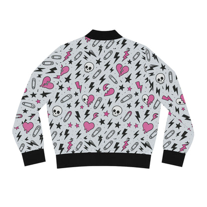 Ashen Chaos Bomber Jacket