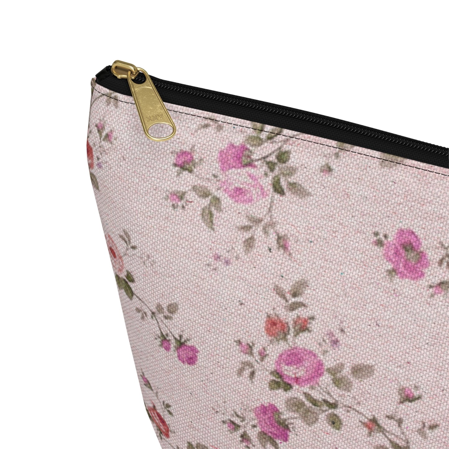 Customizable: Floral Accessory Pouch, Makeup Bag, Travel Organizer, Gift for Her, Pink Floral Bag, Cosmetic Case, Everyday Essentials