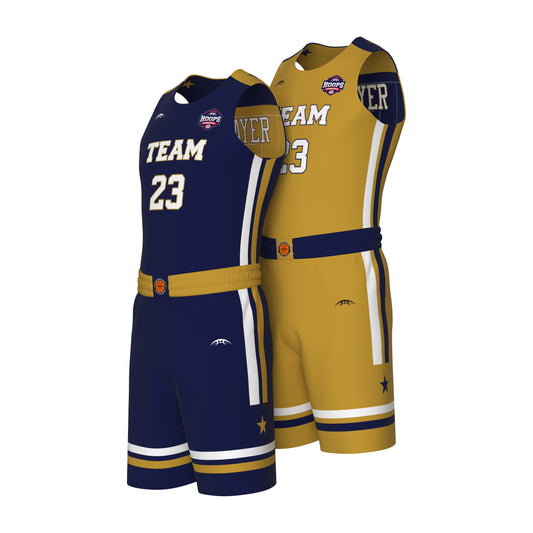 Custom All-Star Reversible Basketball Uniform  - 183 Bend