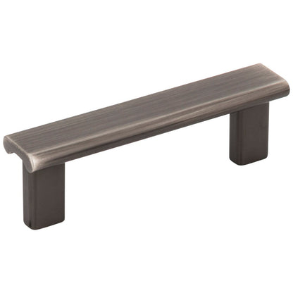 3" Center-to-Center Satin Nickel Square Park Cabinet Pull