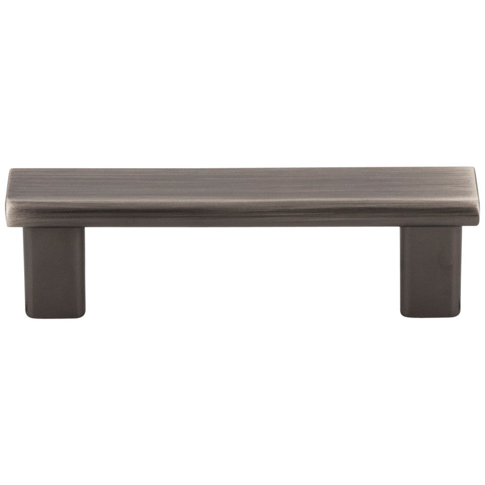 3" Center-to-Center Satin Nickel Square Park Cabinet Pull