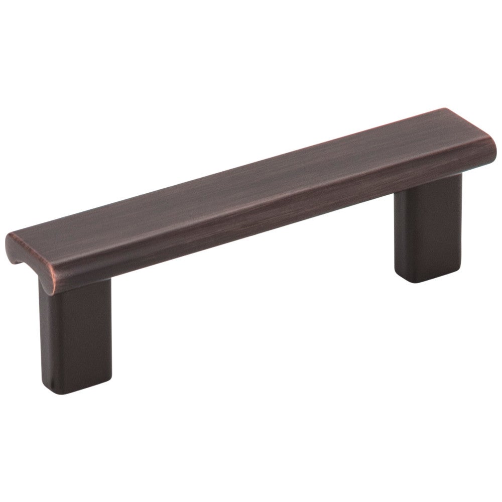 3" Center-to-Center Satin Nickel Square Park Cabinet Pull