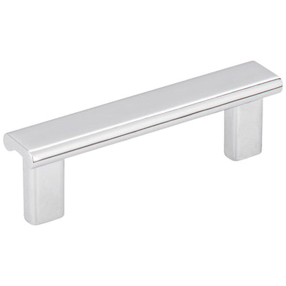 3" Center-to-Center Satin Nickel Square Park Cabinet Pull