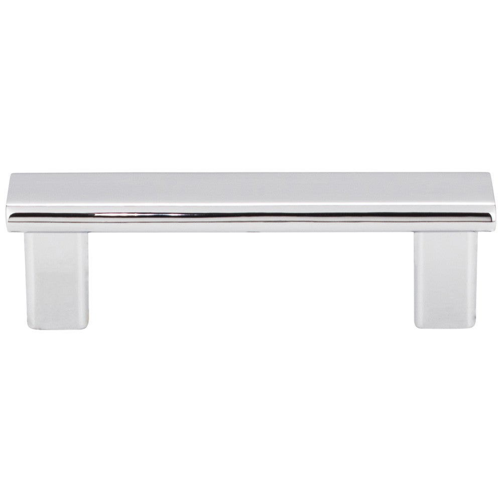 3" Center-to-Center Satin Nickel Square Park Cabinet Pull
