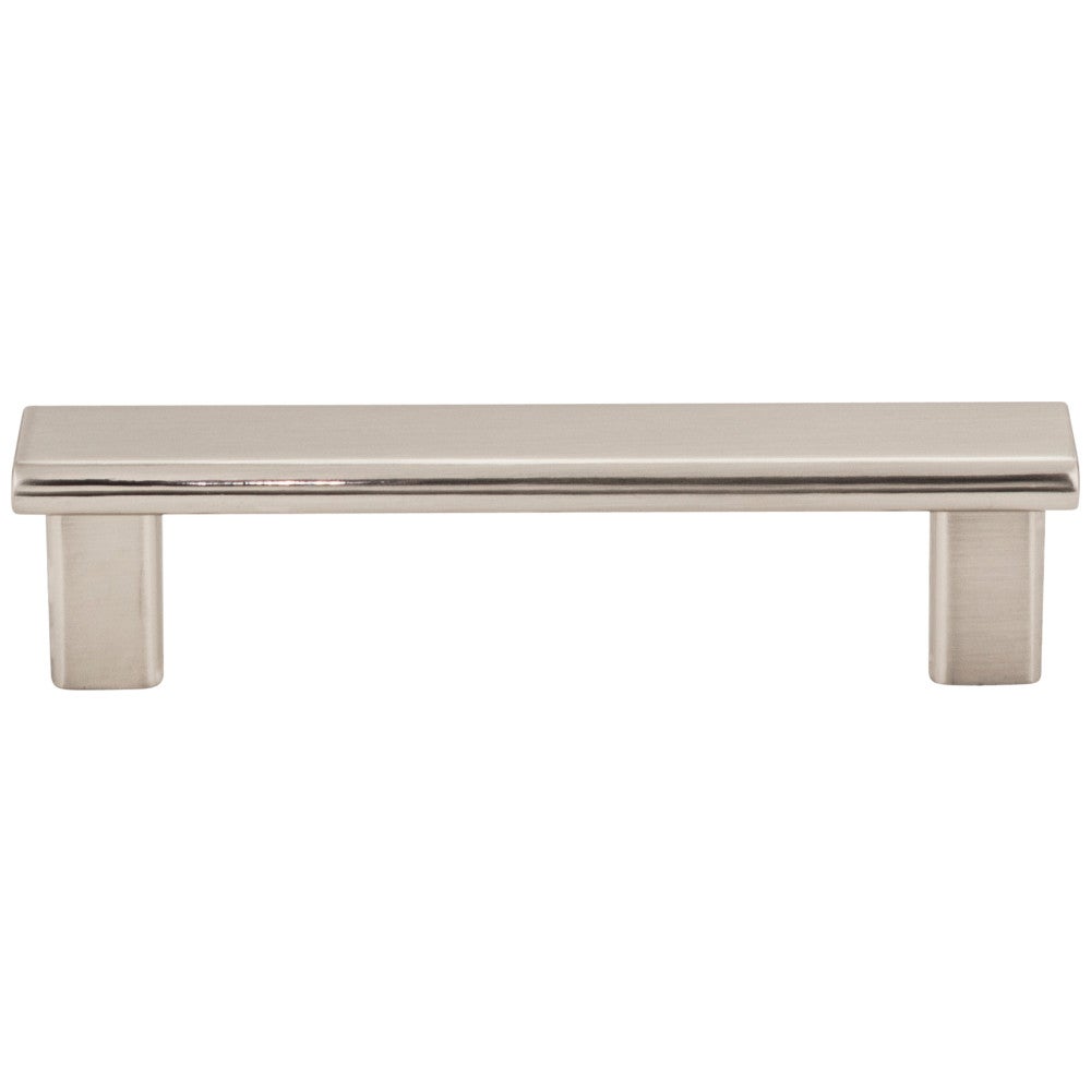 3" Center-to-Center Satin Nickel Square Park Cabinet Pull