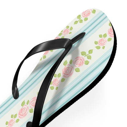 Customizable: Floral Flip Flops | Stylish Summer Sandals | Beach Footwear | Vacation Essentials | Poolside Comfort | Garden Party Sandals