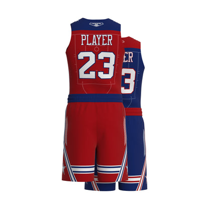 Custom All-Star Reversible Basketball Uniform  - 184 Rio