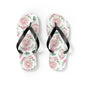 Customizable: Floral Aesthetic Flip Flops, Trendy Beachwear, Vacation Vibes, Dorm Shoes, Shower Shoes