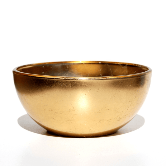 Gilt Set Of 4 Handcrafted Gilded Glass Side Bowls | Kitchen [Metal] | Kitchen + Metal