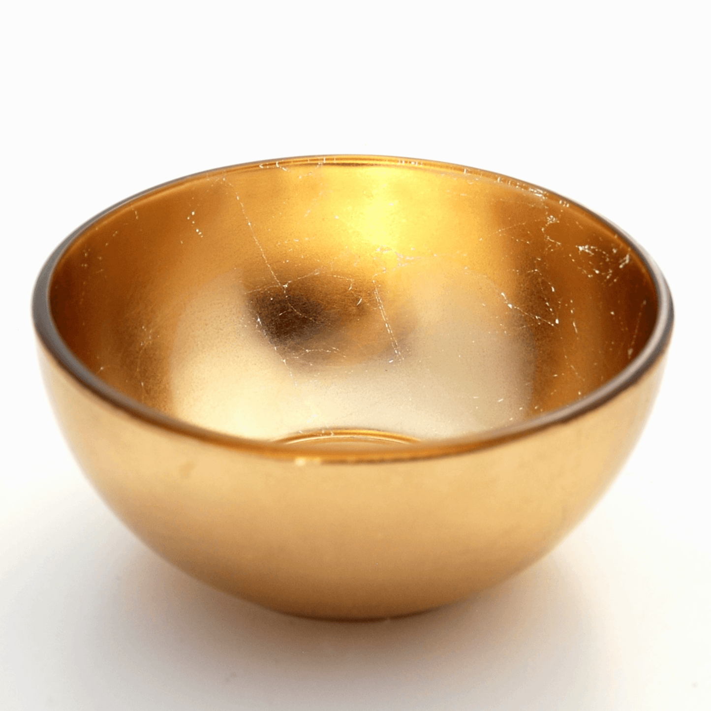 Gilt Set Of 4 Handcrafted Gilded Glass Side Bowls | Kitchen [Metal] | Kitchen + Metal