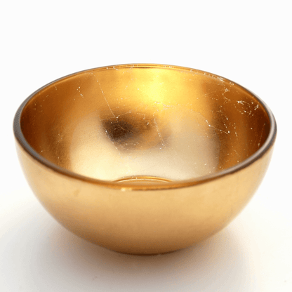 Gilt Set Of 4 Handcrafted Gilded Glass Side Bowls | Kitchen [Metal] | Kitchen + Metal