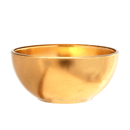 Gilt Set Of 4 Handcrafted Gilded Glass Side Bowls | Kitchen [Metal] | Kitchen + Metal