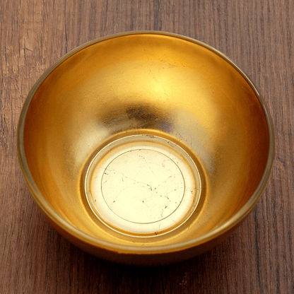 Gilt Set Of 4 Handcrafted Gilded Glass Side Bowls | Kitchen [Metal] | Kitchen + Metal