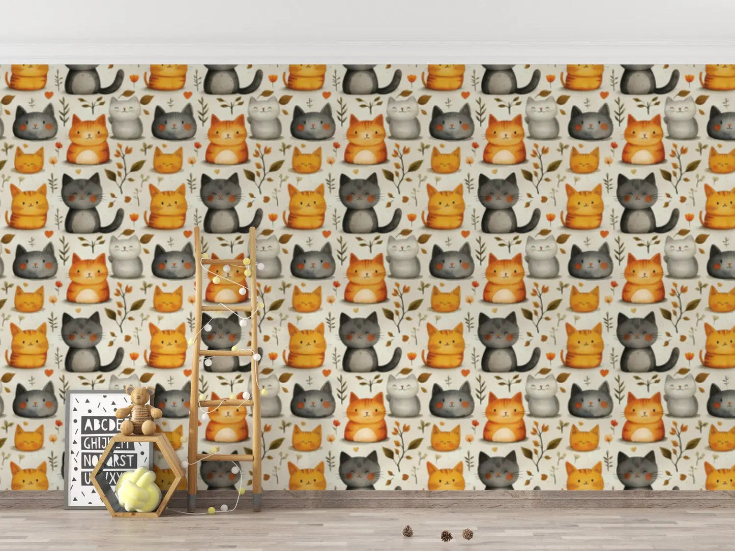 Feline Friends Autumn Cuddle