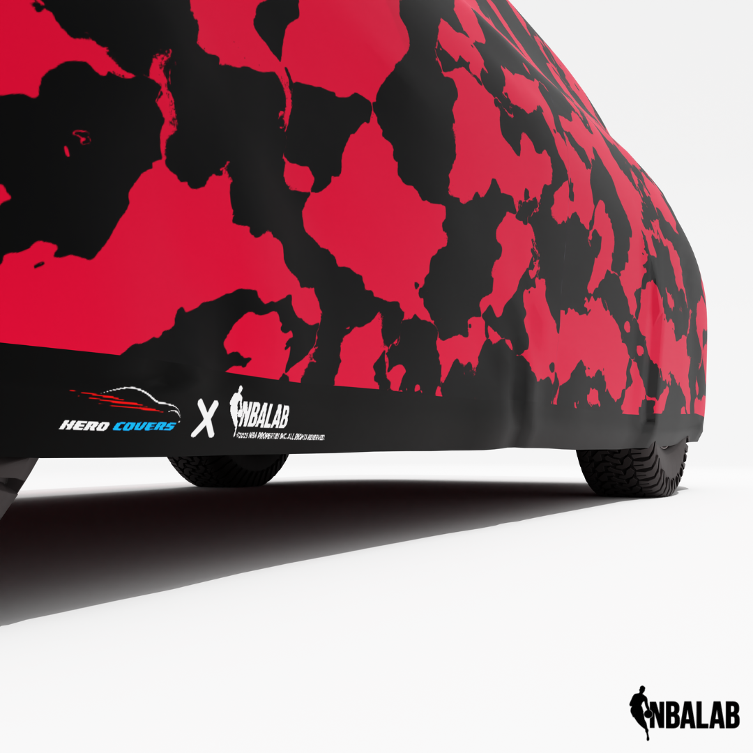 Officially Licensed Chicago Bulls Comouflage Car Covers – Indoor & Outdoor | NBA Protection | HeroCovers