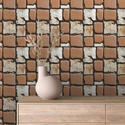Rustic Cobble & Clay Path