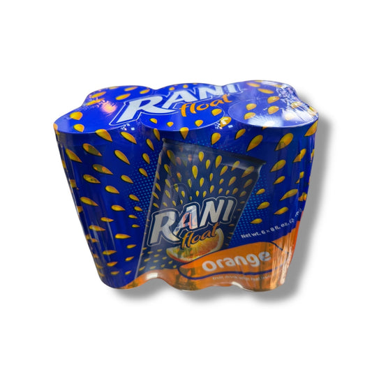 Rani Float Orange - Real Fruit Pieces Drink with Juicy Orange Chunks - 6 Pack (240ml Each)