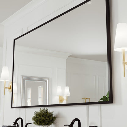 Eviva Black Black Metal Framed Mirror