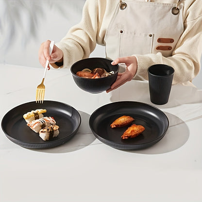 18Piece Unbreakable Dinnerware Set Microwave  Dishwasher Safe