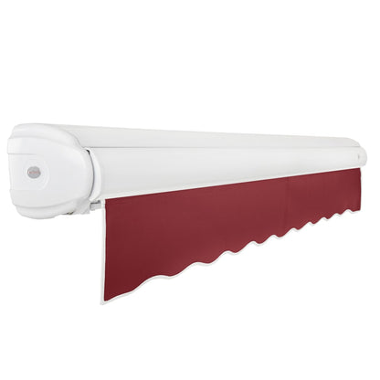 [18x10FT] Awntech Key West Premium Manual Outdoor Retractable Awning [FCM18-SBY] (SAK68372)