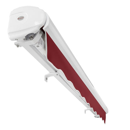 [18x10FT] Awntech Key West Premium Manual Outdoor Retractable Awning [FCM18-SBY] (SAK68372)