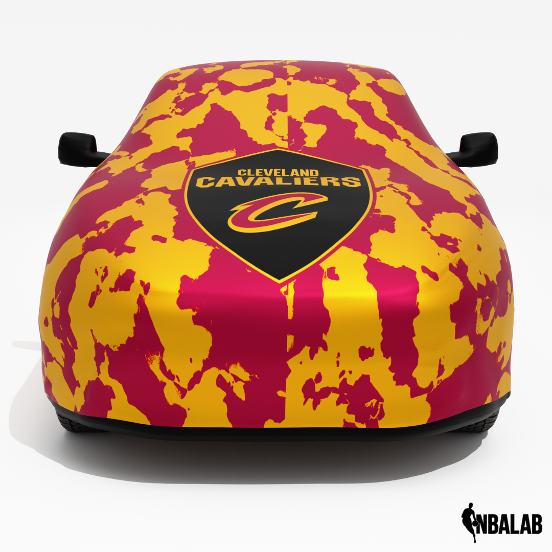 Officially Licensed Cleveland C Comouflage Car Covers – Indoor & Outdoor | NBA Protection | HeroCovers