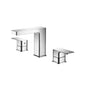 Flusso 196.2000 Three Hole 8" Widespread Two Handle Bathroom Faucet