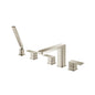 Flusso 196.2420 Five Hole Deck Mounted Roman Tub Faucet With Hand Shower