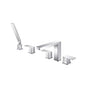 Flusso 196.2420 Five Hole Deck Mounted Roman Tub Faucet With Hand Shower