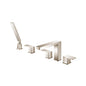 Flusso 196.2420 Five Hole Deck Mounted Roman Tub Faucet With Hand Shower