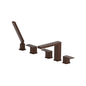 Flusso 196.2420 Five Hole Deck Mounted Roman Tub Faucet With Hand Shower