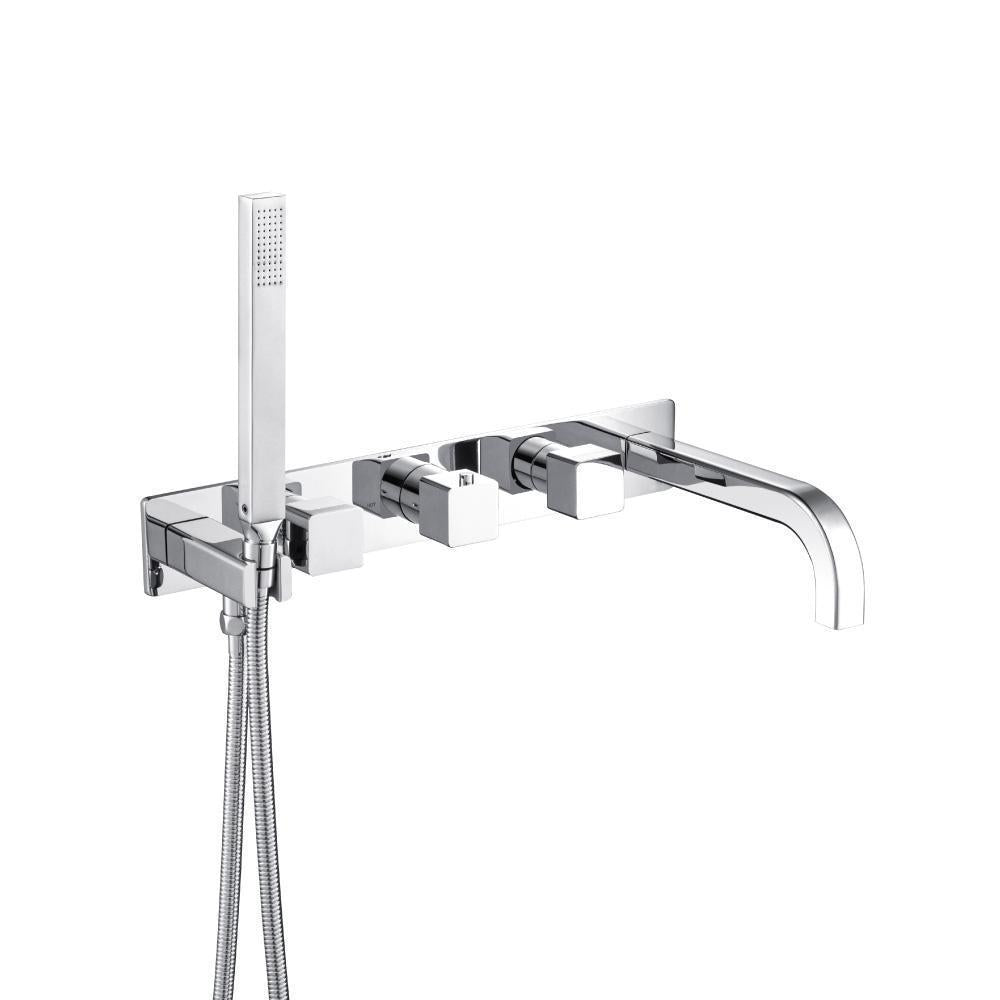 Flusso 196.2691T Trim For Wall Mount Tub Filler With Hand Shower
