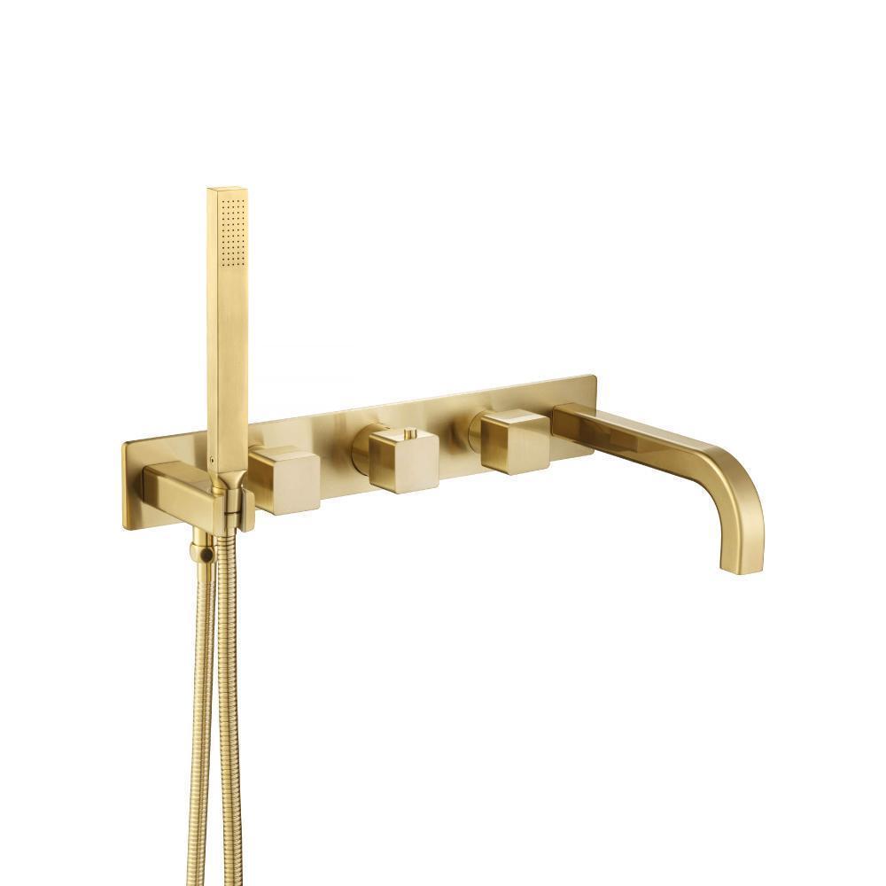 Flusso 196.2691T Trim For Wall Mount Tub Filler With Hand Shower