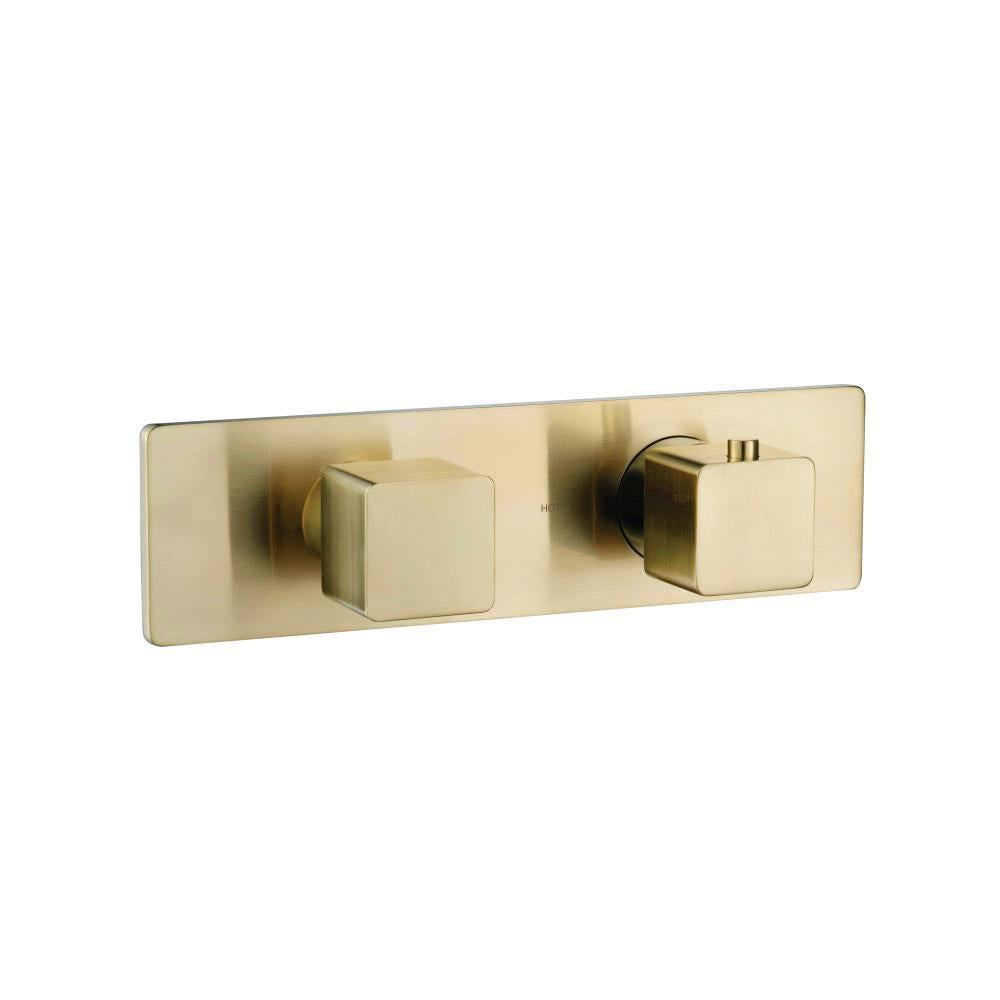 Flusso 196.2717 3/4" Horizontal Thermostatic Shower Valve & Trim - 2 Output