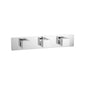 Flusso 196.2715 3/4" Horizontal Thermostatic Valve with 2 Volume Controls & Trim
