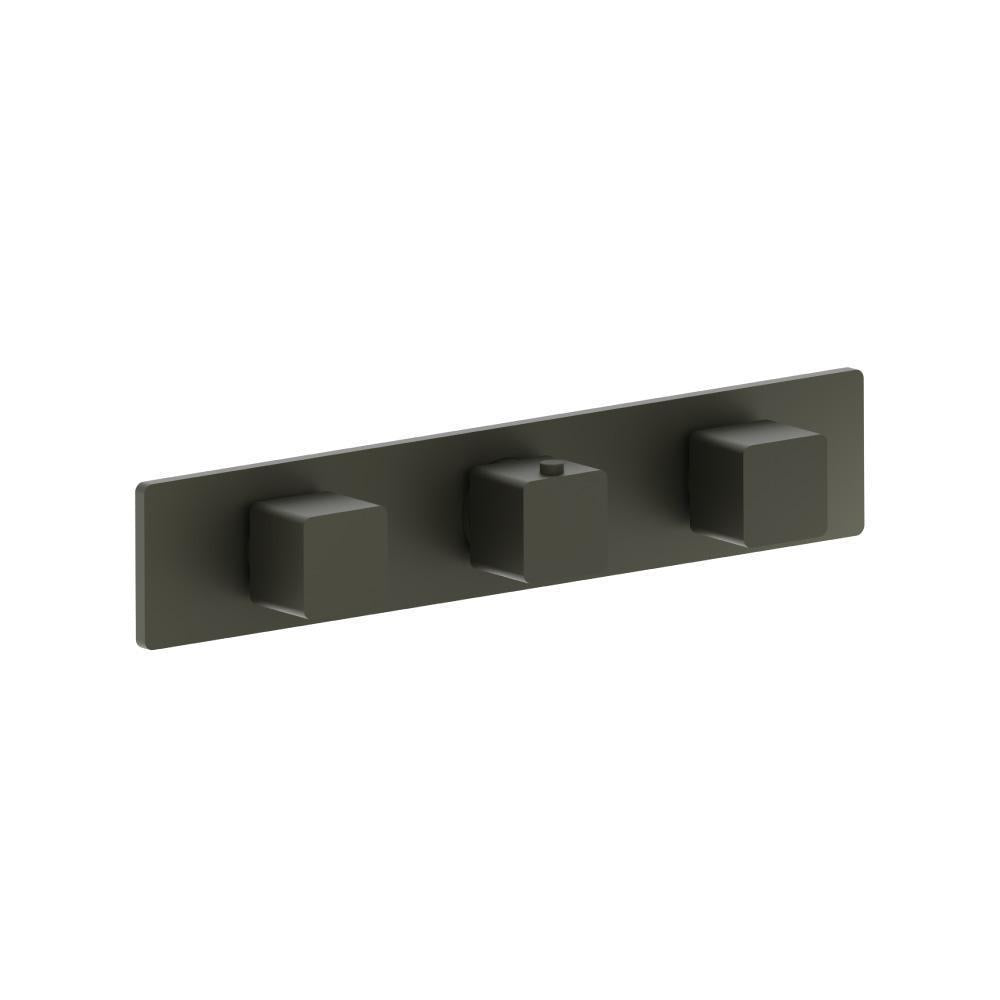 Flusso 196.2715 3/4" Horizontal Thermostatic Valve with 2 Volume Controls & Trim