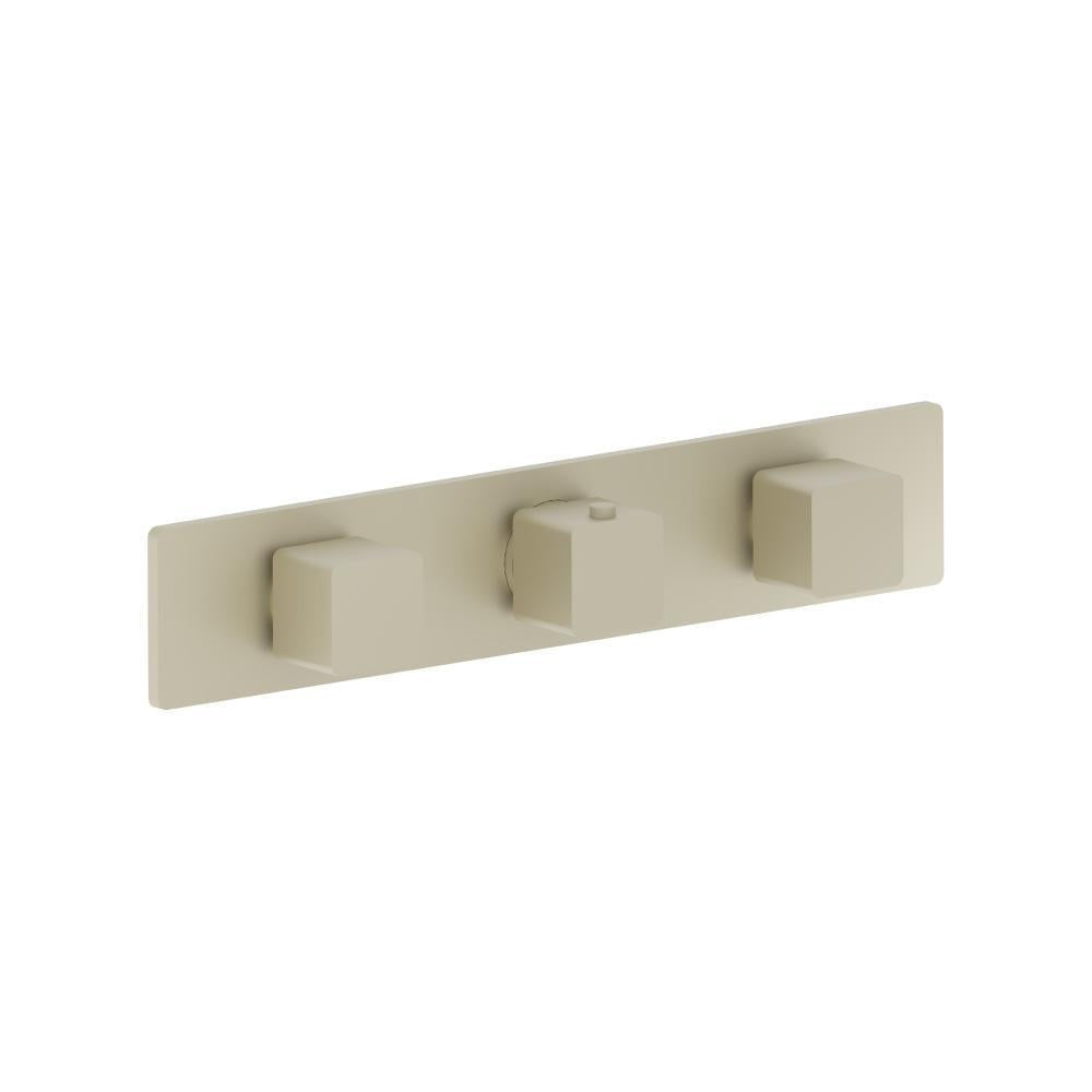 Flusso 196.2715 3/4" Horizontal Thermostatic Valve with 2 Volume Controls & Trim