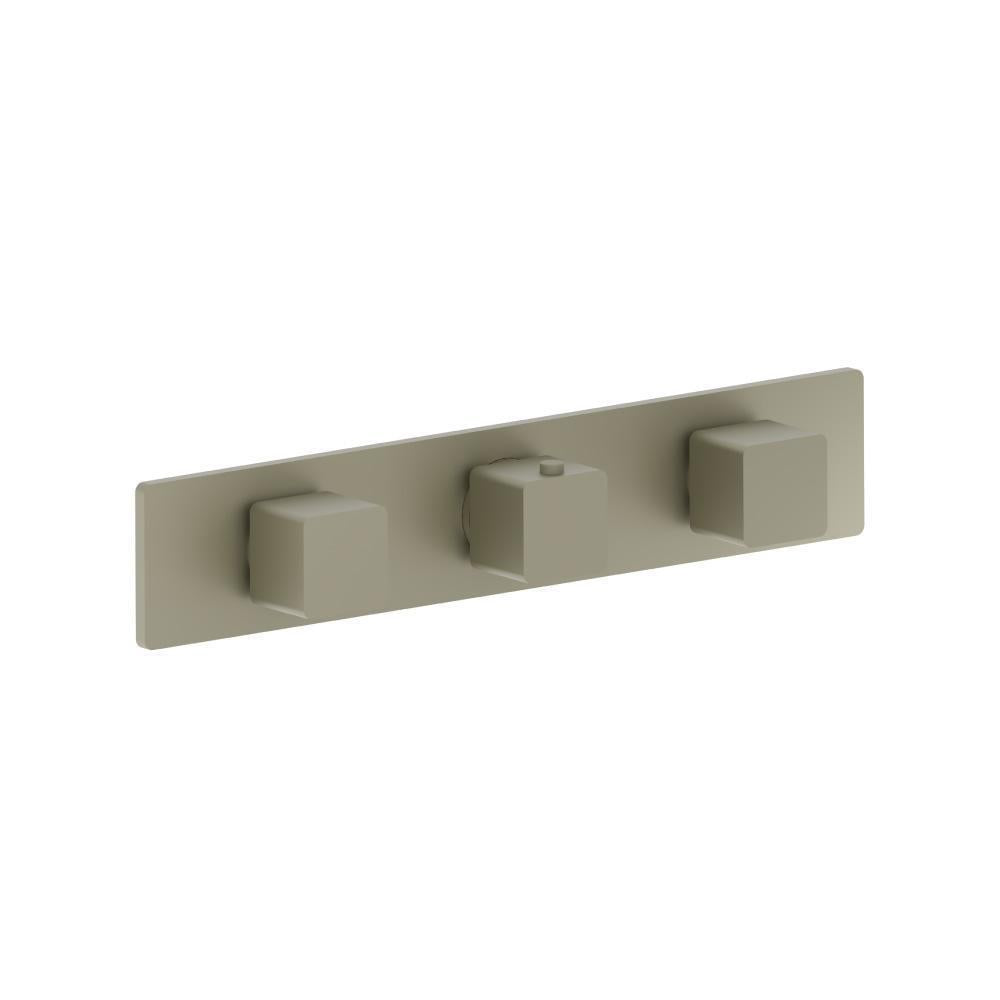 Flusso 196.2715 3/4" Horizontal Thermostatic Valve with 2 Volume Controls & Trim