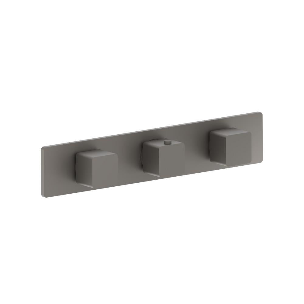 Flusso 196.2715 3/4" Horizontal Thermostatic Valve with 2 Volume Controls & Trim
