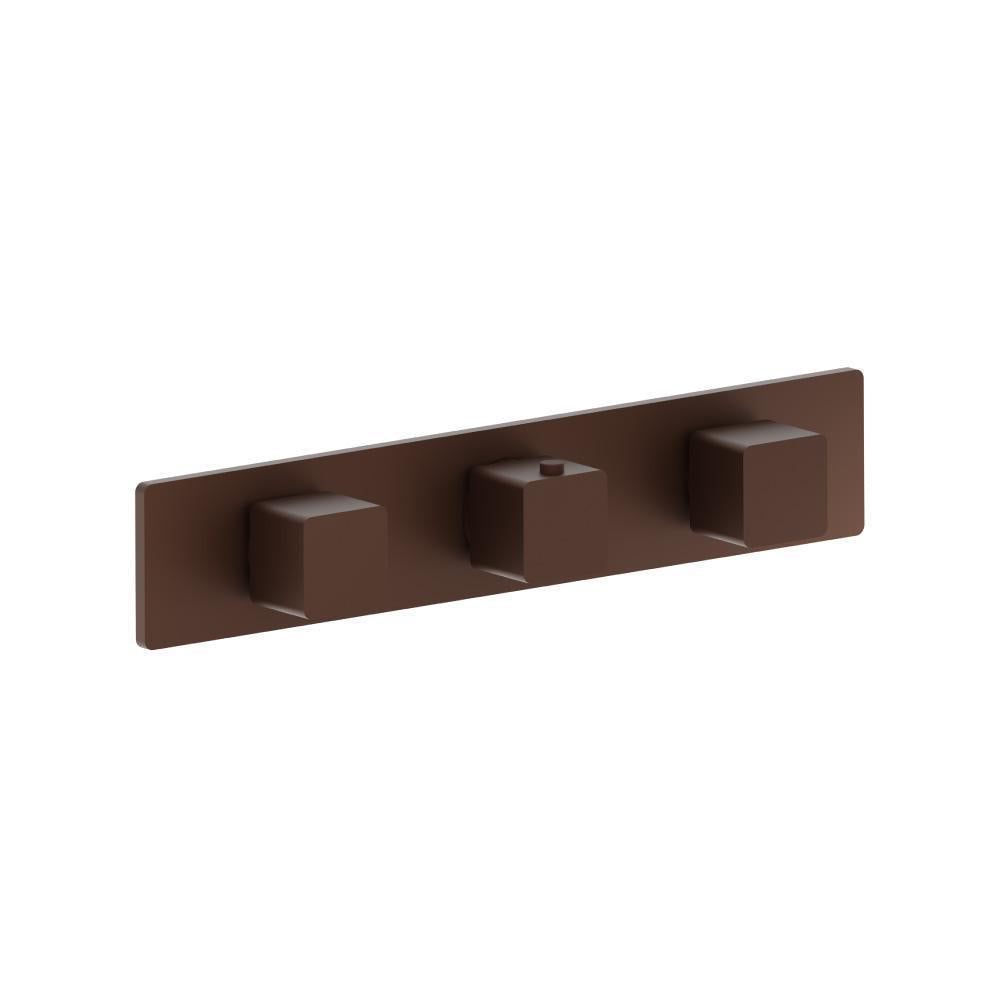 Flusso 196.2715 3/4" Horizontal Thermostatic Valve with 2 Volume Controls & Trim