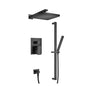 Flusso 196.3350 Two Output Shower Set With Shower Head, Hand Held And Slide Bar
