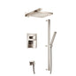 Flusso 196.3350 Two Output Shower Set With Shower Head, Hand Held And Slide Bar