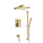 Flusso 196.3350 Two Output Shower Set With Shower Head, Hand Held And Slide Bar