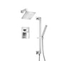 Flusso 196.3400 Two Output Shower Set With Shower Head, Hand Held And Slide Bar